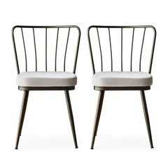 2 tooliga komplekt Kalune Design Yildiz 985 V2, valge/pruun hind ja info | Söögitoolid, baaritoolid | kaup24.ee