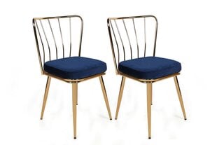 4 tooliga komplekt Kalune Design Yildiz 924 V4, sinine hind ja info | Söögitoolid, baaritoolid | kaup24.ee