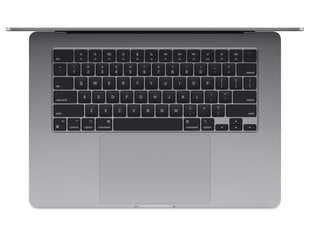 MacBook Air 15" Apple M3 chip with 8-core CPU and 10-core GPU, 8GB, 256GB SSD - Space Grey - MRYM3RU/A цена и информация | Ноутбуки | kaup24.ee