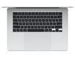 MacBook Air 15" Apple M3 chip with 8-core CPU and 10-core GPU, 8GB, 256GB SSD - Silver - MRYP3ZE/A hind ja info | Sülearvutid | kaup24.ee