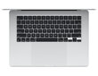 MacBook Air 15" Apple M3 chip with 8-core CPU and 10-core GPU, 8GB, 256GB SSD - Silver - MRYP3ZE/A цена и информация | Sülearvutid | kaup24.ee