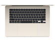 MacBook Air 15" Apple M3 chip with 8-core CPU and 10-core GPU, 8GB, 256GB SSD - Starlight - MRYR3KS/A цена и информация | Sülearvutid | kaup24.ee