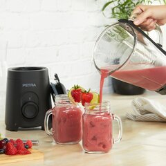 Petra PT5531MBLKVDE Glass Jug blender black цена и информация | Коктейльницы | kaup24.ee