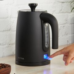 Petra PT5632MBLKVDE 3KW Kettle matte black цена и информация | Электрочайники | kaup24.ee