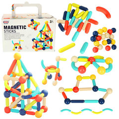 Магнитные кирпичики для малышей, 64 штуки цена и информация | Конструкторы и кубики | kaup24.ee