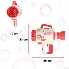 Пузырьковый пистолет с подсветкой, розовый цена и информация | Игрушки для песка, воды, пляжа | kaup24.ee