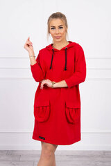 Kleit naistele 21418, punane hind ja info | Kleidid | kaup24.ee