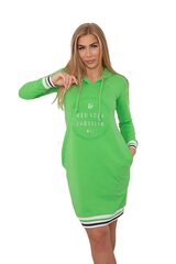 Kleit naistele 21584, roheline цена и информация | Платья | kaup24.ee