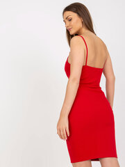 красное базовое мини-платье в рубчик на бретелях rue paris цена и информация | Платья | kaup24.ee