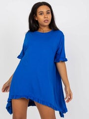 темно-синее мини-платье больших размеров из вискозы цена и информация | Платья | kaup24.ee