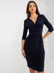 мини-коктейльное мини-платье темно-синего цвета с рукавами 3/4 цена и информация | Платья | kaup24.ee