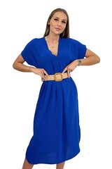 Kleit naistele 24127, sinine цена и информация | Платья | kaup24.ee