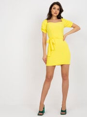 Женское желтое платье с рюшами цена и информация | Платье | kaup24.ee