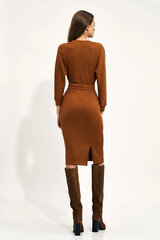 Kleit naistele S210, pruun hind ja info | Kleidid | kaup24.ee