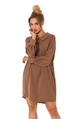 M740 Платье-рубашка с цепочкой - шоколадный цена и информация | Платья | kaup24.ee