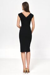 Черное платье с вырезом "карандаш" - S220 цена и информация | Платья | kaup24.ee