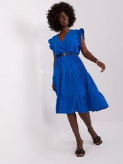 Женское голубое платье с воланами цена и информация | Платья | kaup24.ee
