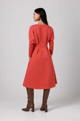 B245 Расклешенное платье с капюшоном - красное цена и информация | Платья | kaup24.ee