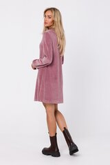 M753 Платье с декоративными обтянутыми пуговицами - розовое цена и информация | Платья | kaup24.ee