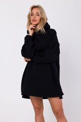M714 Платье-свитер с напуском - черный цена и информация | Платья | kaup24.ee