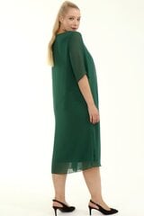 Великолепное зеленое платье для полных женщин. F2328-ZA-44/46 цена и информация | Платья | kaup24.ee