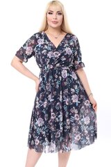 Развевающееся элегантное платье с цветами F5001-44/46 цена и информация | Платья | kaup24.ee
