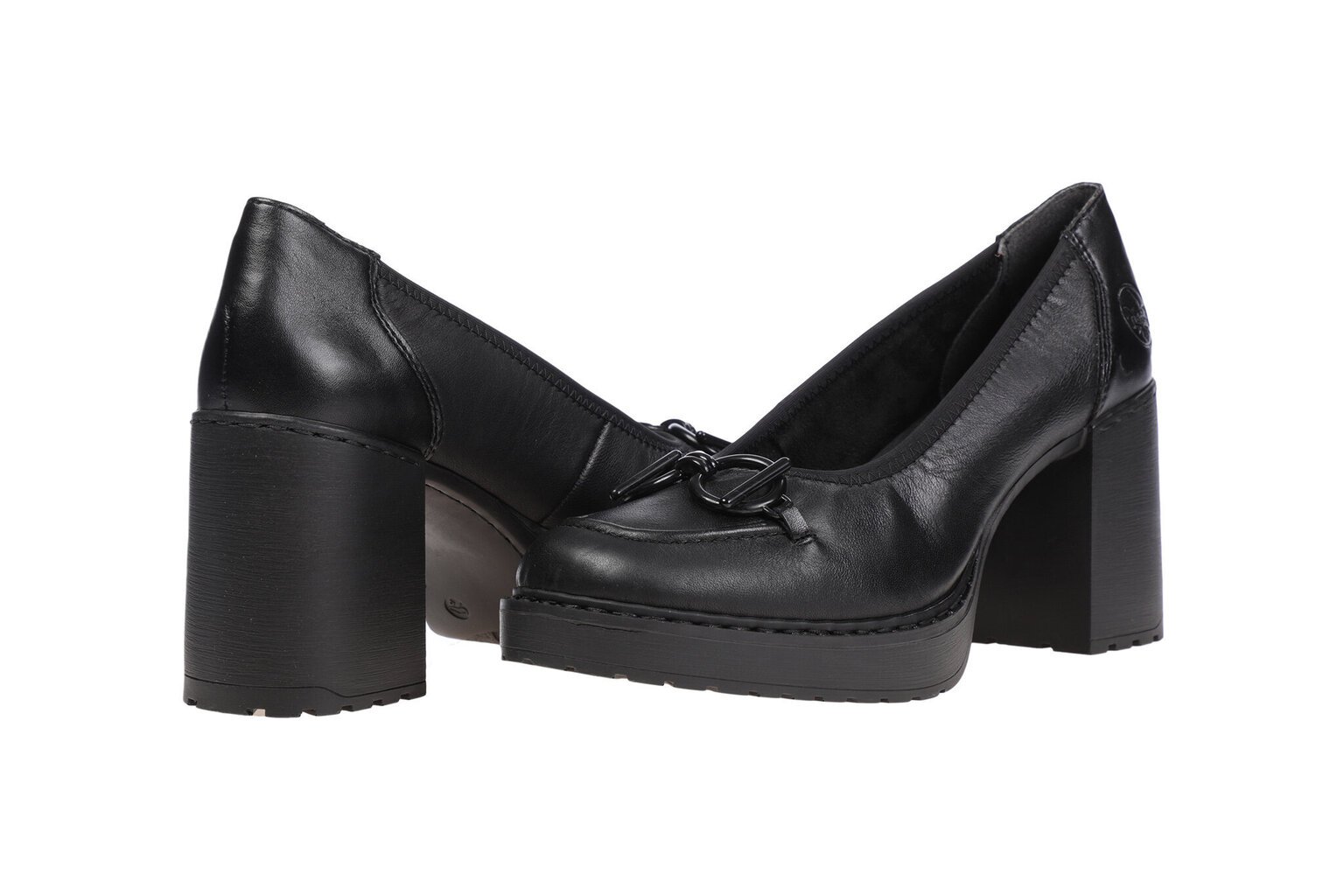 Rieker kõrge kontsaga kingad naistele 57309, mustad hind ja info | Naiste kingad | kaup24.ee