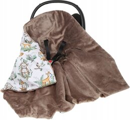 Одеяло на автокресло Babymam, 100x100 cm, brown цена и информация | Аксессуары для автокресел | kaup24.ee