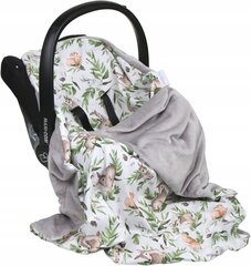 Одеяло на автокресло Babymam, 100x100 cm, gray цена и информация | Аксессуары для автокресел | kaup24.ee