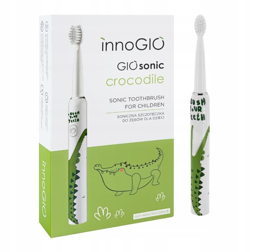 Laste elektriline hambahari InnoGio Giosonic Crocodile hind ja info | Elektrilised hambaharjad | kaup24.ee
