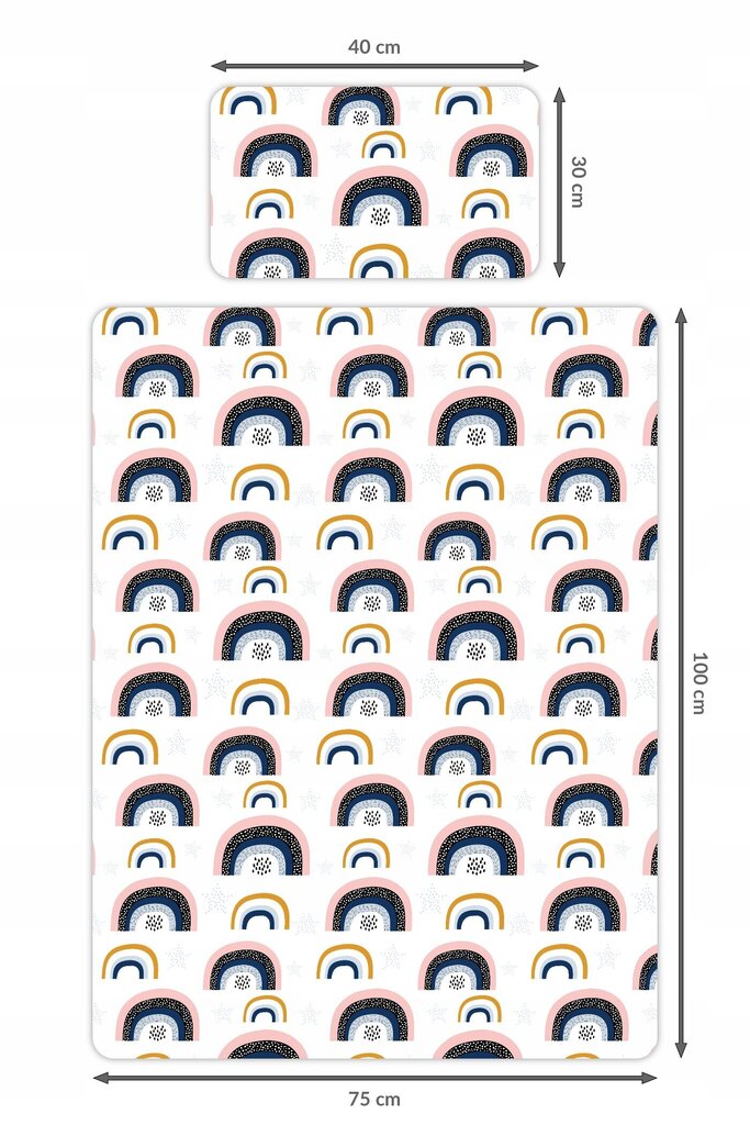 Laste voodipesukomplekt, 75x100/30x40cm hind ja info | Beebide ja laste voodipesu | kaup24.ee