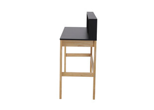 Письменный стол Möbilia, черный/коричневый цена и информация | Компьютерные, письменные столы | kaup24.ee