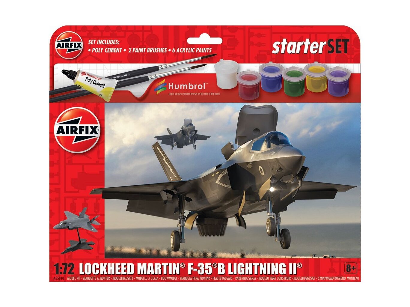 Airfix - Lockheed Martin F-35B Lightning II mudeli komplekt, 1/72, A55010 hind ja info | Klotsid ja konstruktorid | kaup24.ee