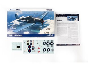 Eduard - Grumman F6F-3 Hellcat Weekend Edition, 1/48, 84194 hind ja info | Klotsid ja konstruktorid | kaup24.ee
