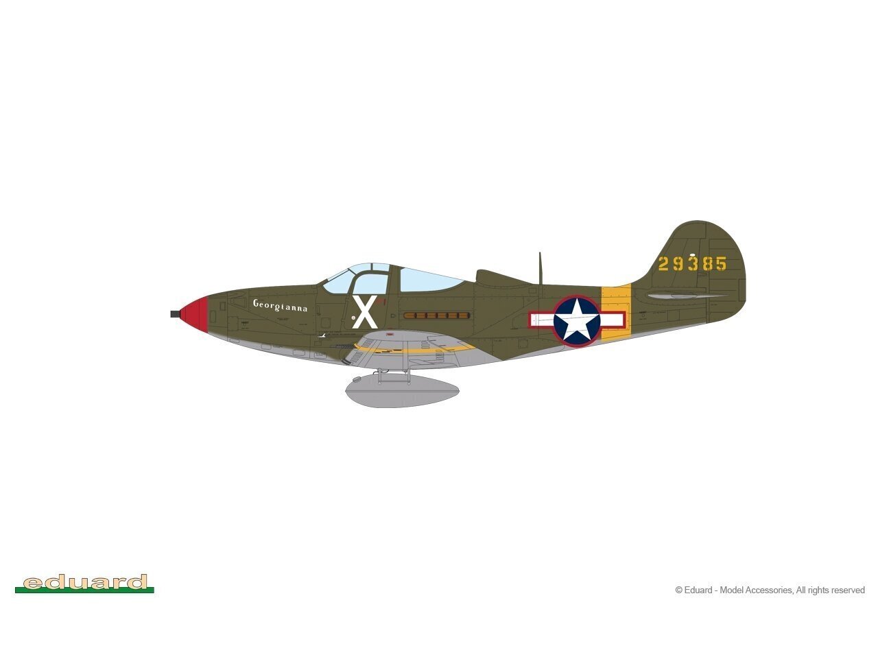 Eduard - Bell P-39N Airacobra Profipack, 1/48, 8067 hind ja info | Klotsid ja konstruktorid | kaup24.ee