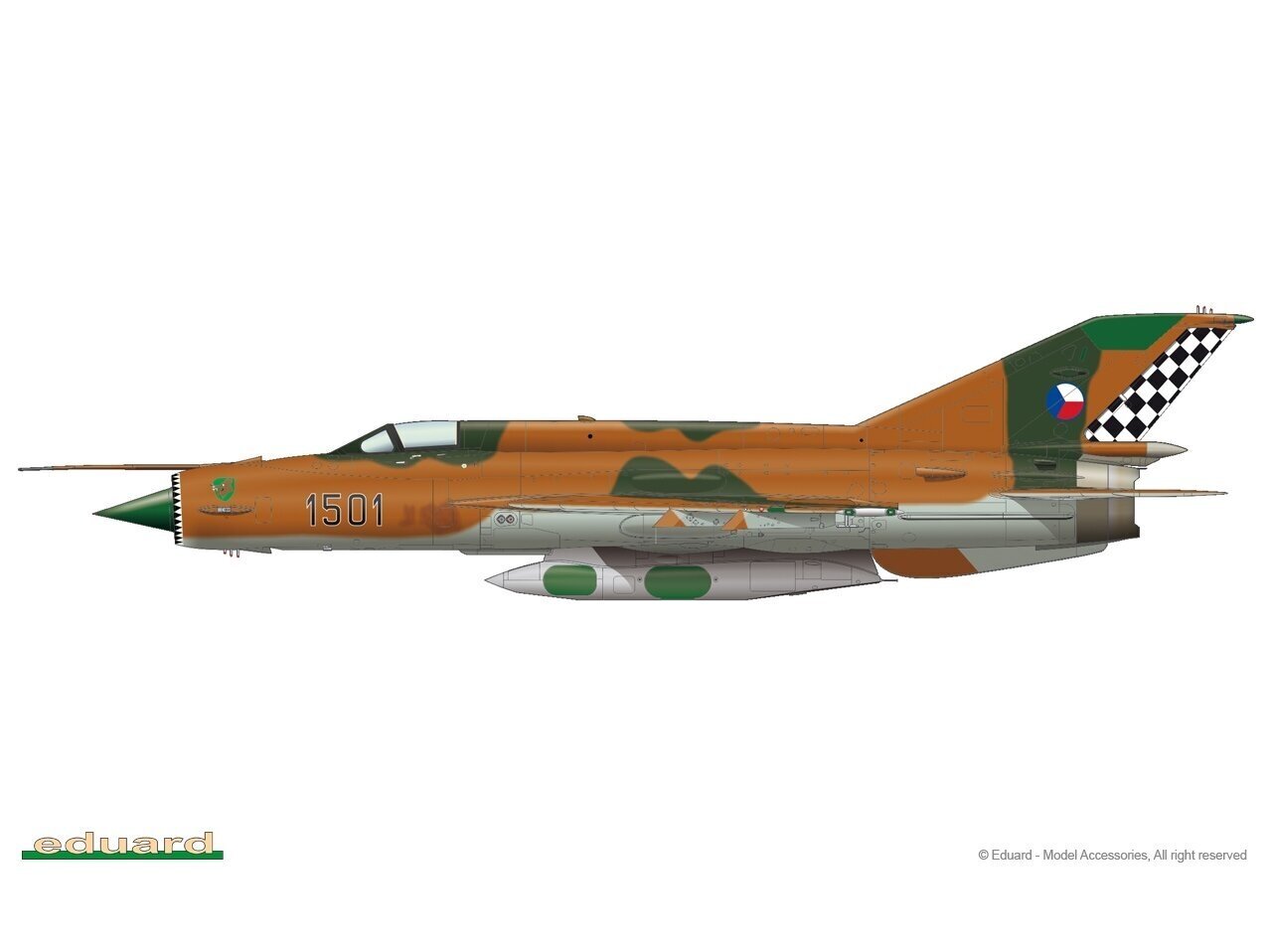 Eduard - MiG-21R ProfiPack Edition, 1/48, 8238 цена и информация | Klotsid ja konstruktorid | kaup24.ee