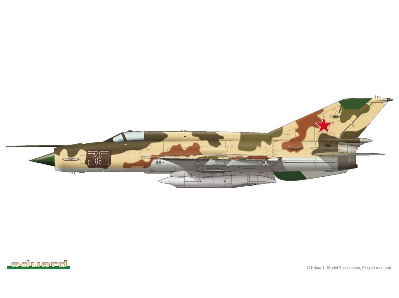 Eduard - MiG-21R ProfiPack Edition, 1/48, 8238 цена и информация | Klotsid ja konstruktorid | kaup24.ee