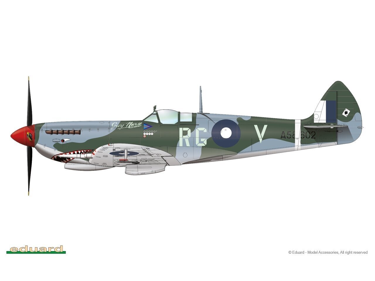 Eduard - Supermarine Spitfire Mk.VIII ProfiPack, 1/48, 8284 hind ja info | Klotsid ja konstruktorid | kaup24.ee