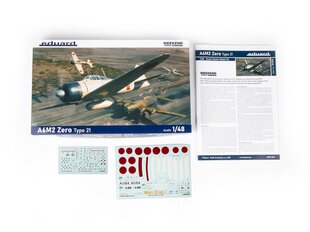 Eduard - Mitsubishi A6M2 Zero Type 21 Weekend edition, 1/48, 84189 hind ja info | Klotsid ja konstruktorid | kaup24.ee