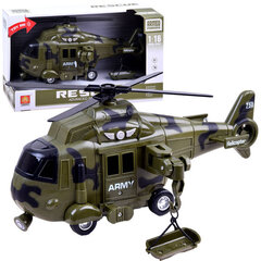 Armee helikopter heli ja tuledega hind ja info | Poiste mänguasjad | kaup24.ee