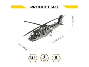 Metal Time - Metallistkonstruktorid Lifting Spirit Helicopter (mehaaniline), MT027 hind ja info | Klotsid ja konstruktorid | kaup24.ee