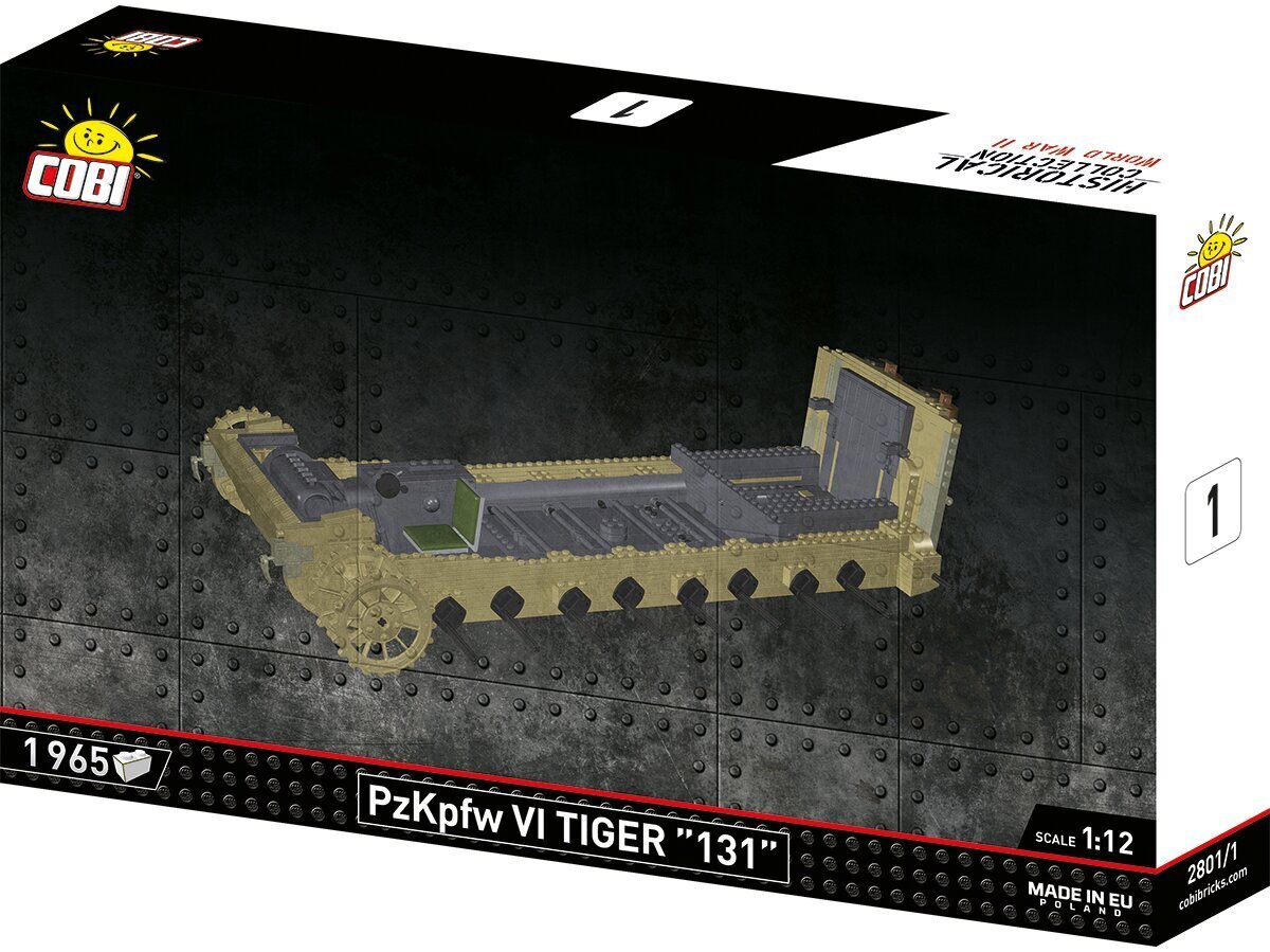 COBI - Plastkonstruktorid Panzerkampfwagen VI Tiger "131" - Executive Edition, 1/12, 2801 цена и информация | Klotsid ja konstruktorid | kaup24.ee