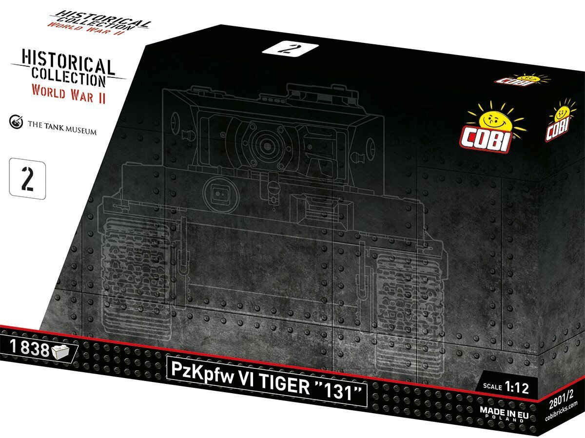 COBI - Plastkonstruktorid Panzerkampfwagen VI Tiger "131" - Executive Edition, 1/12, 2801 цена и информация | Klotsid ja konstruktorid | kaup24.ee