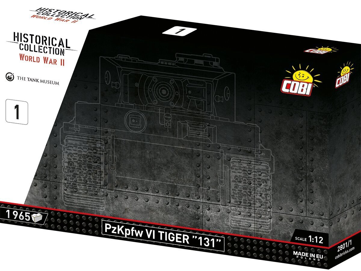 COBI - Plastkonstruktorid Panzerkampfwagen VI Tiger "131" - Executive Edition, 1/12, 2801 hind ja info | Klotsid ja konstruktorid | kaup24.ee