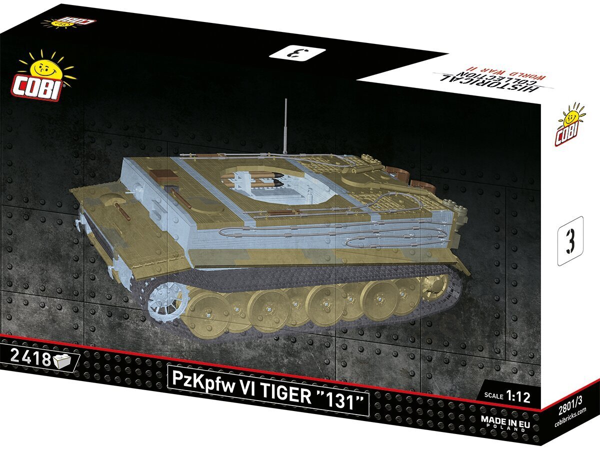 COBI - Plastkonstruktorid Panzerkampfwagen VI Tiger "131" - Executive Edition, 1/12, 2801 hind ja info | Klotsid ja konstruktorid | kaup24.ee