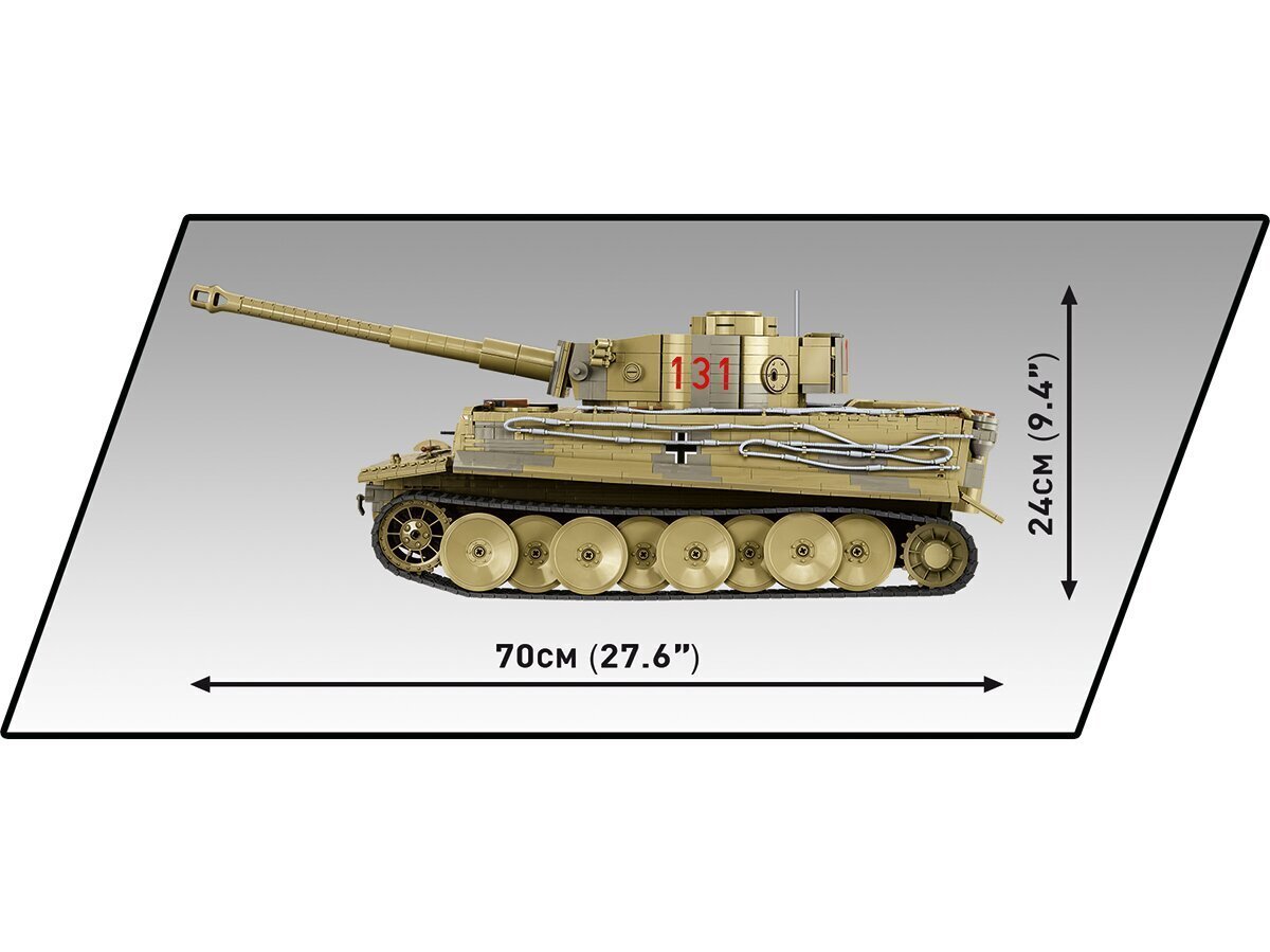 COBI - Plastkonstruktorid Panzerkampfwagen VI Tiger "131" - Executive Edition, 1/12, 2801 цена и информация | Klotsid ja konstruktorid | kaup24.ee