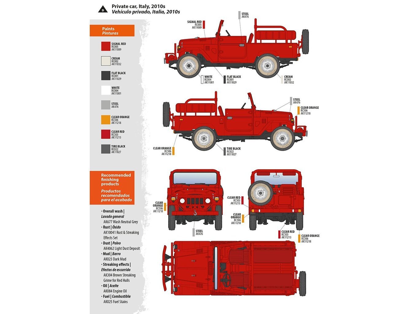 AK Interactive - Toyota Land Cruiser FJ43 Pickup With SPG-9 Recoilless Gun, 1/35, AK35003 hind ja info | Klotsid ja konstruktorid | kaup24.ee