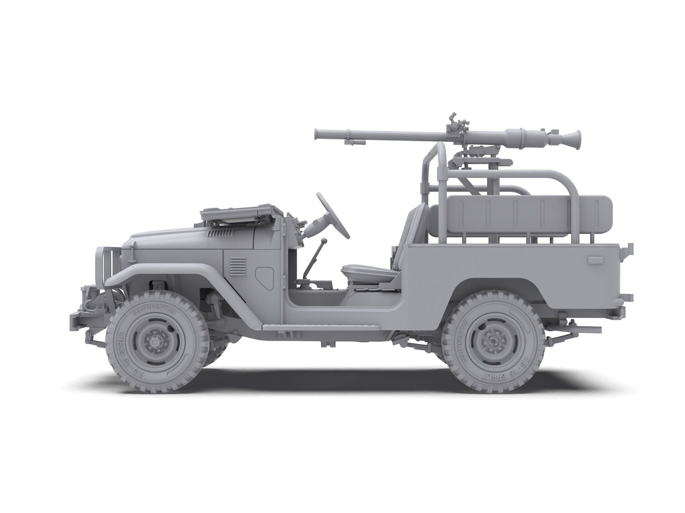 AK Interactive - Toyota Land Cruiser FJ43 Pickup With SPG-9 Recoilless Gun, 1/35, AK35003 hind ja info | Klotsid ja konstruktorid | kaup24.ee