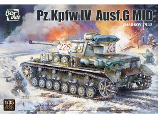 Сборная пластиковая модель. Border Model - Pz.Kpfw. IV Ausf. G MID "Kharkov 1943", 1/35, BT-033 цена и информация | Конструкторы и кубики | kaup24.ee