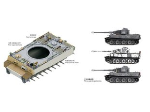 Сборная пластиковая модель. Border Model - Tiger I initial, 1/72, 7205 цена и информация | Конструкторы и кубики | kaup24.ee